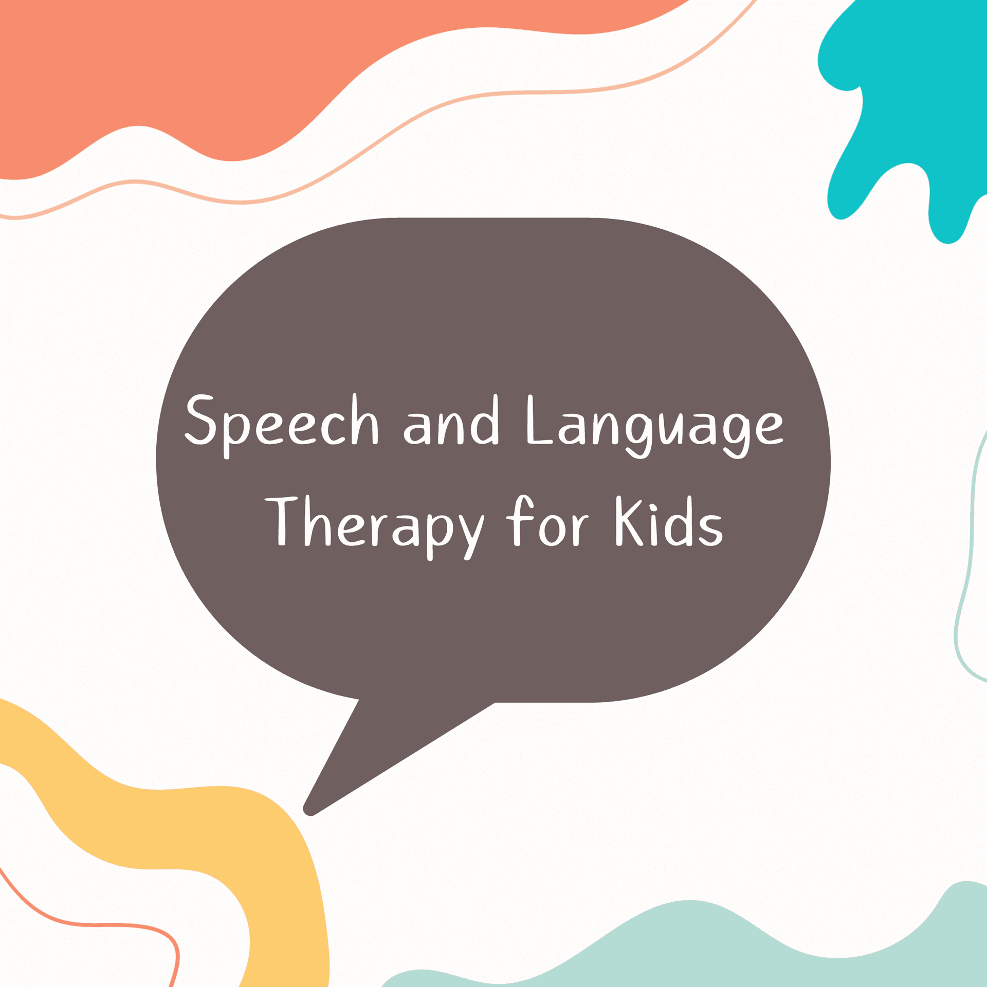 Speech and language therapy for kids